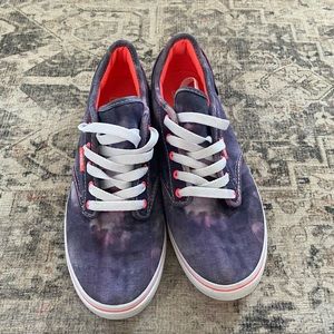 Women’s Vans size 8, purple tie dye and hot pink